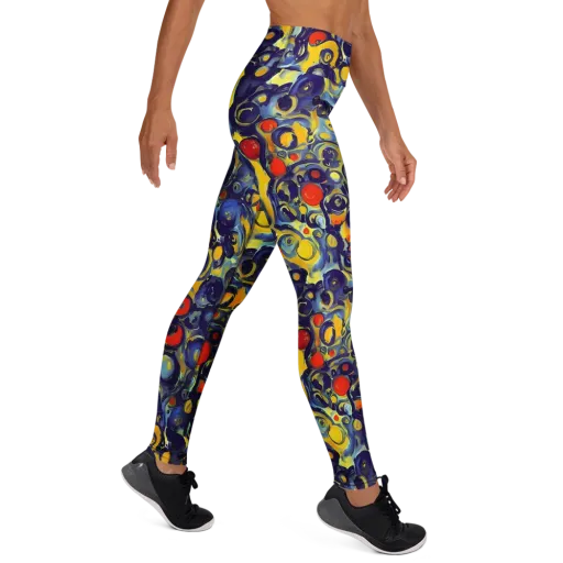 Dynamic Doodles on a Yoga Leggings