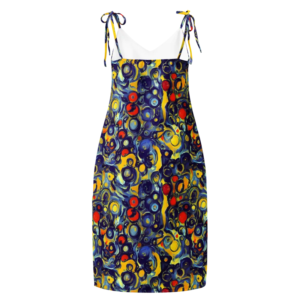 Dynamic Doodles on Slip Dress — Back