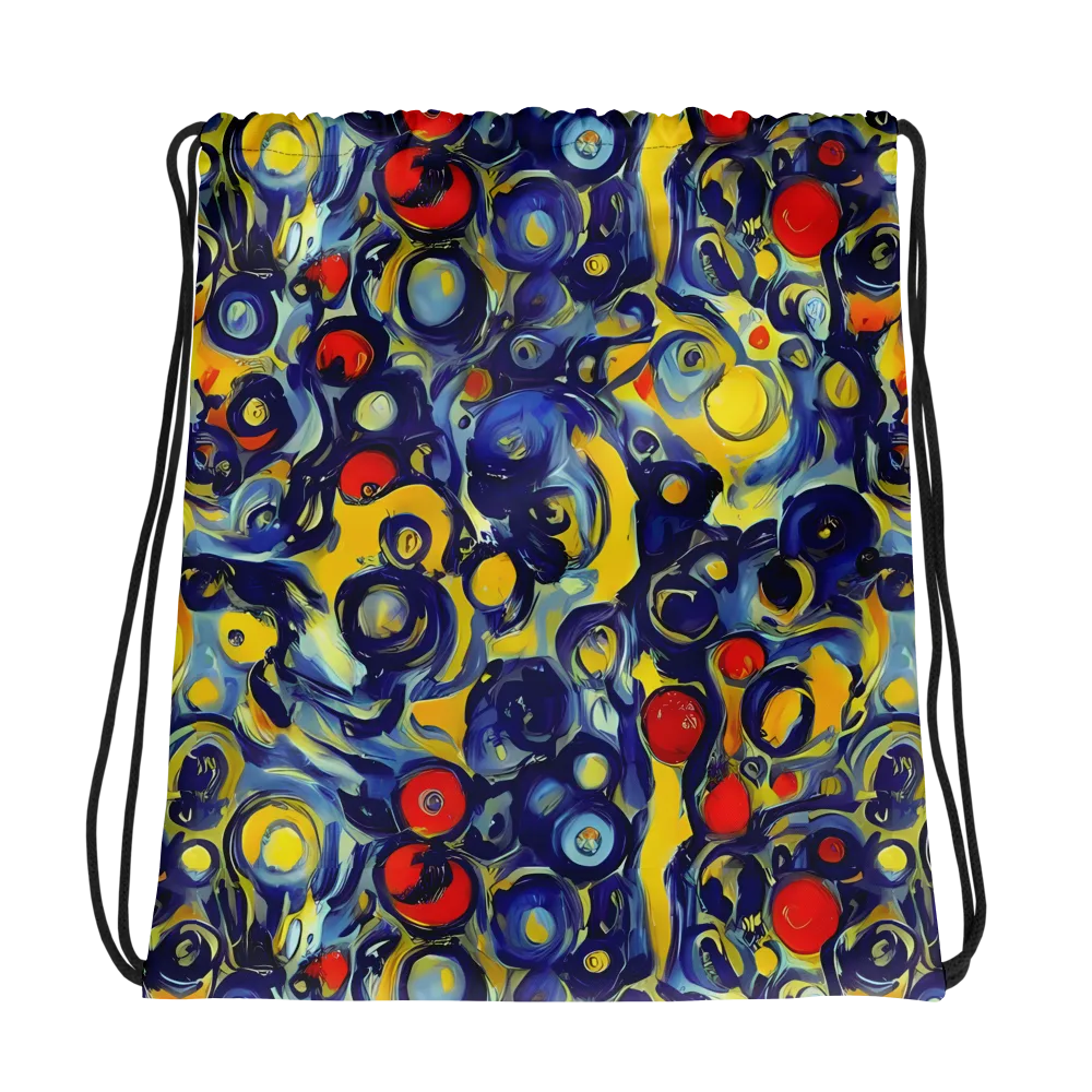 Dynamic Doodles on Drawstring Bag — Photo