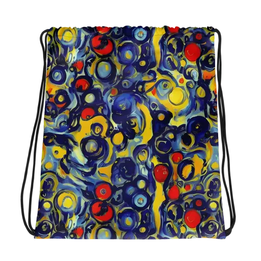 Dynamic Doodles on a Drawstring Bag
