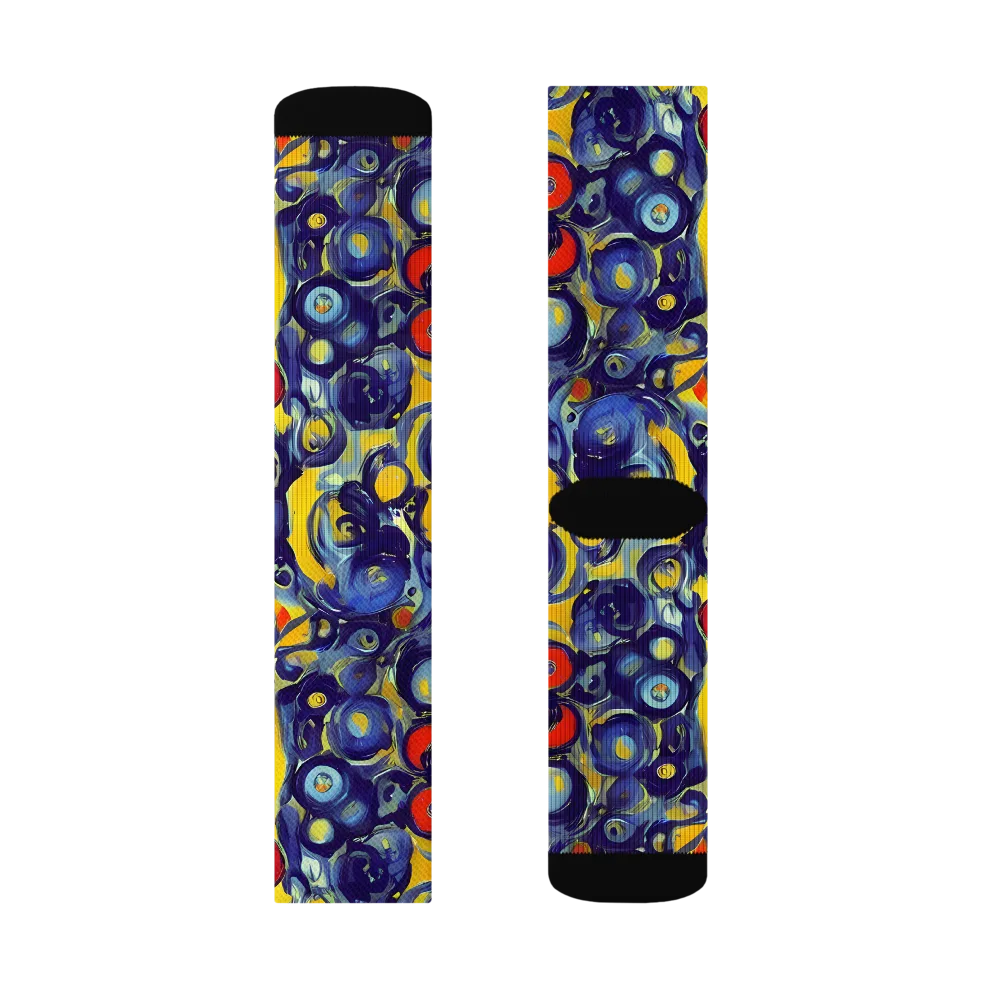 Dynamic Doodles on Socks — Right Sock