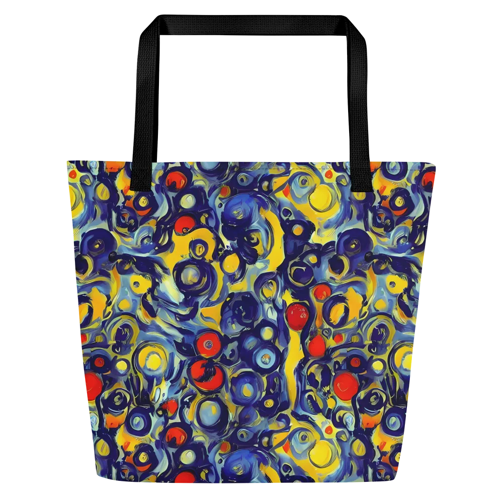 Dynamic Doodles on Large Tote Bag W/ Pocket — Front