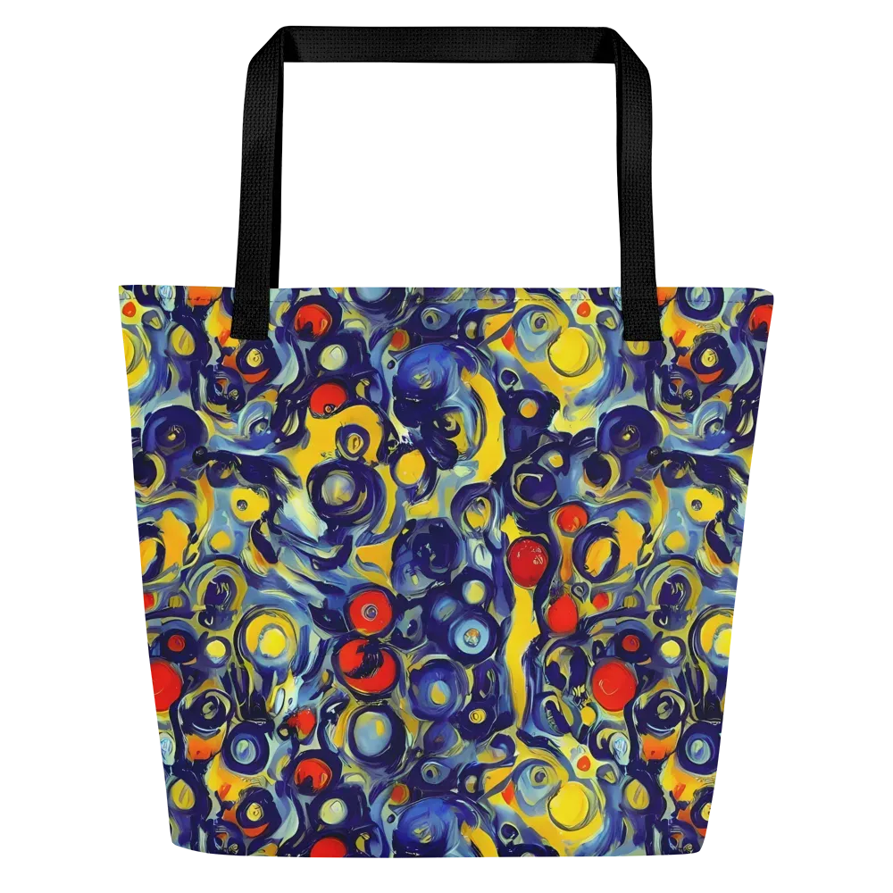 Dynamic Doodles on Large Tote Bag W/ Pocket — Front