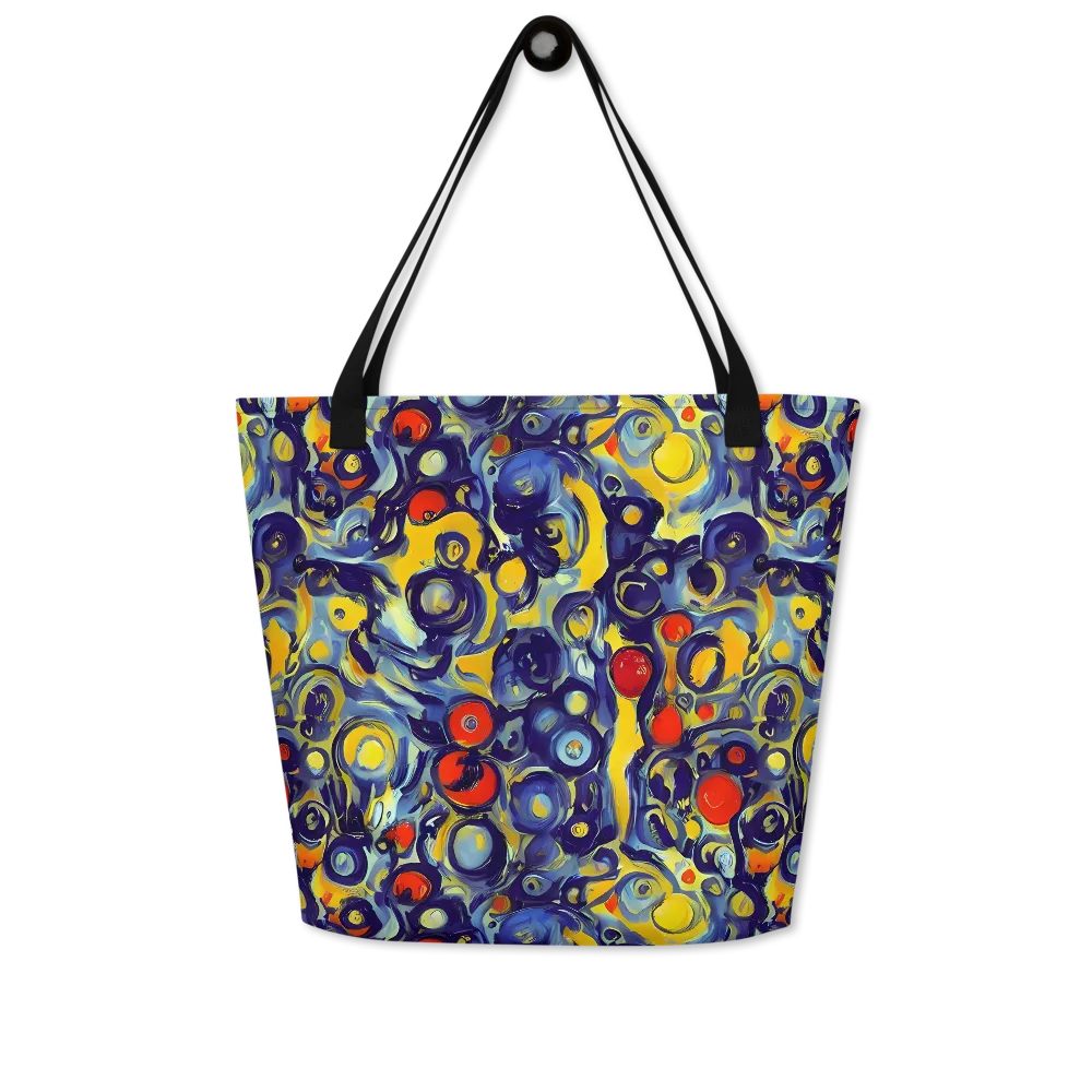 Dynamic Doodles on Large Tote Bag W/ Pocket — Front
