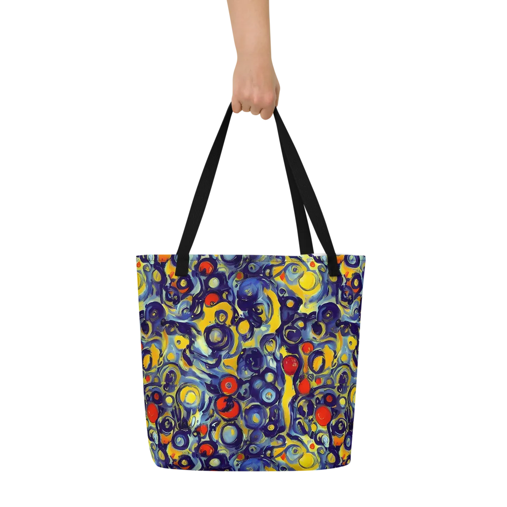 Dynamic Doodles on Large Tote Bag W/ Pocket — Front