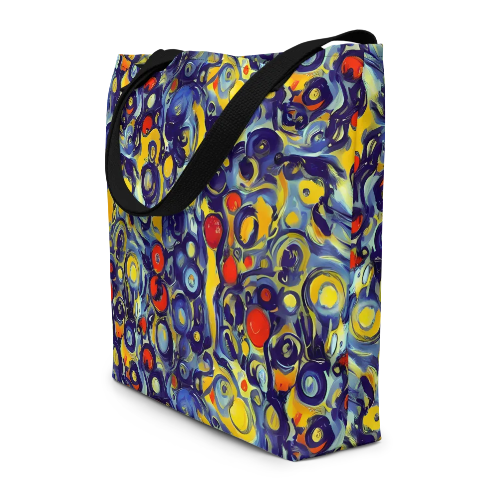 Dynamic Doodles on Large Tote Bag W/ Pocket — Front