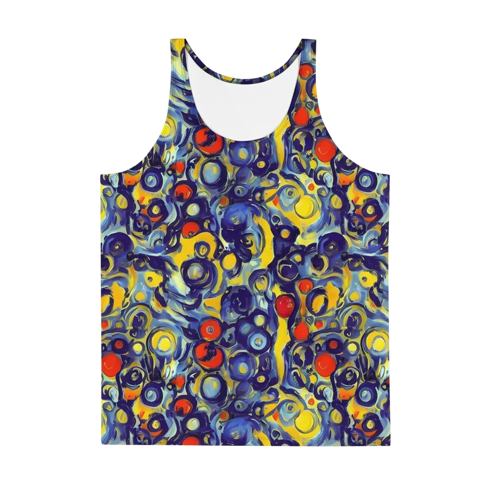 Dynamic Doodles on Men's Tank Top — Front