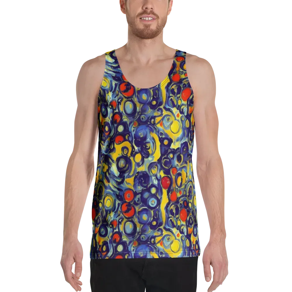 Dynamic Doodles on Men's Tank Top — Front