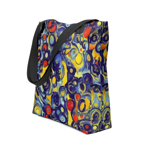 Dynamic Doodles on a Tote Bag