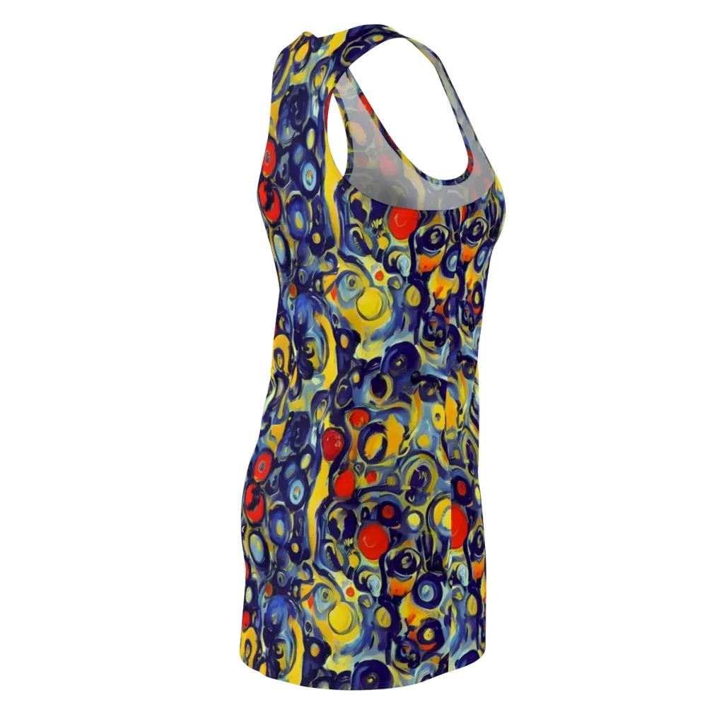 Dynamic Doodles on Racerback Dress — Back Side
