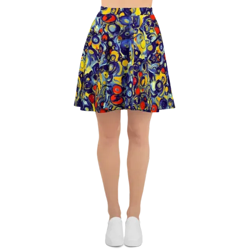 Dynamic Doodles on a Skater Skirt