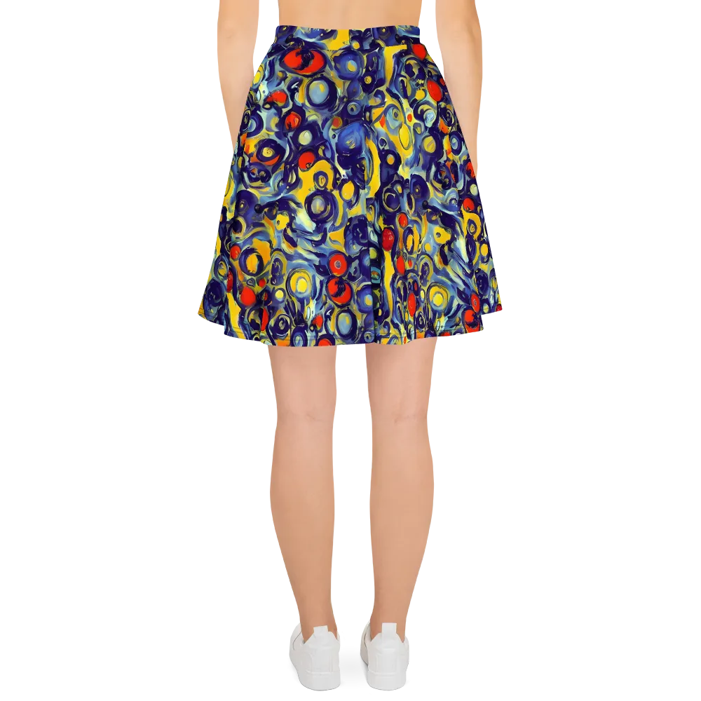 Dynamic Doodles on Skater Skirt — Back
