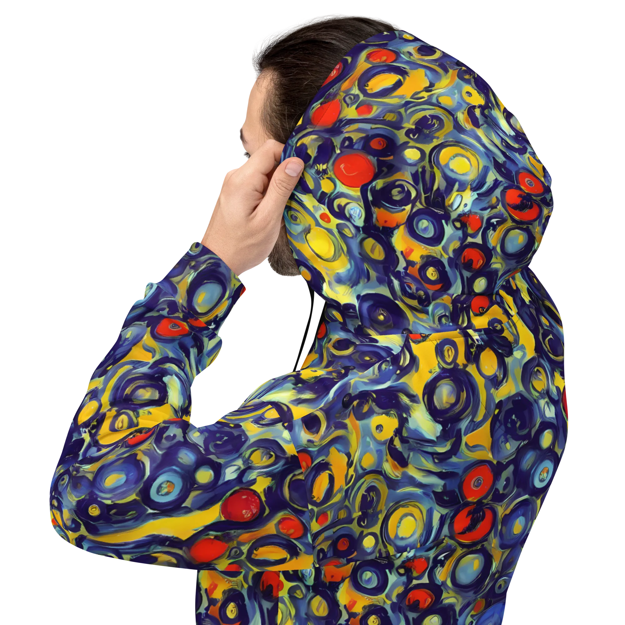 Dynamic Doodles on Hoodie — Back