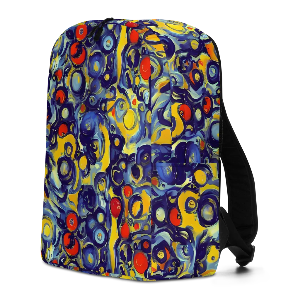 Dynamic Doodles on Minimalist Backpack — Left