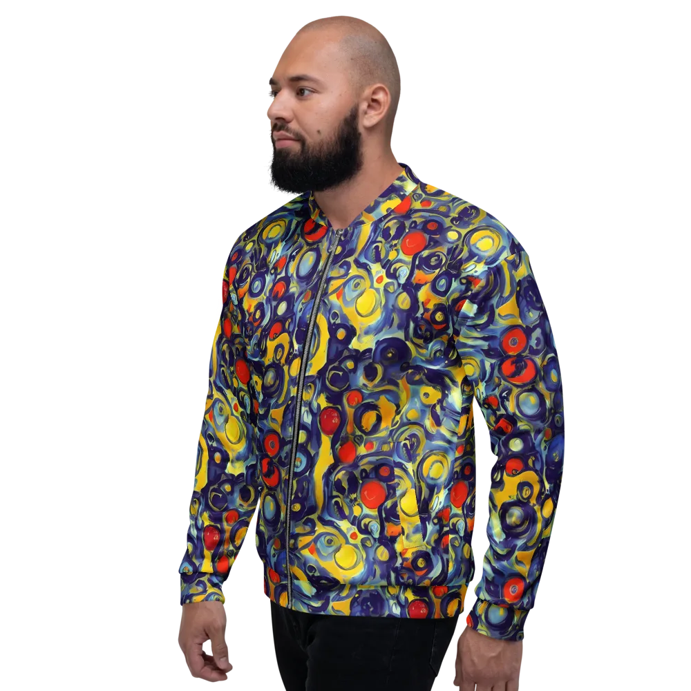 Dynamic Doodles on Bomber Jacket — Left