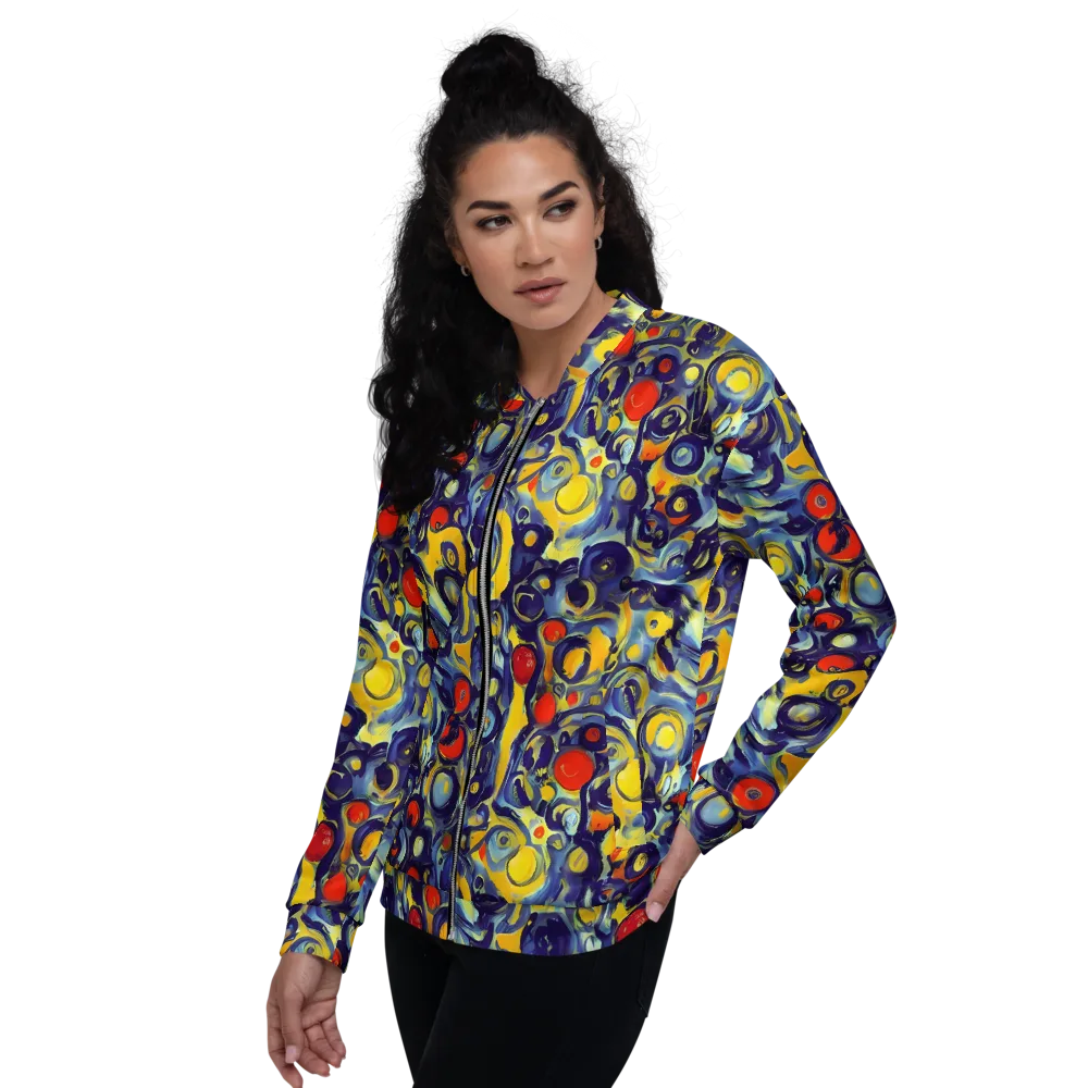 Dynamic Doodles on Bomber Jacket — Left