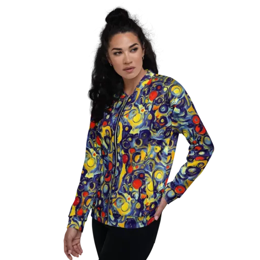 Dynamic Doodles on a Bomber Jacket