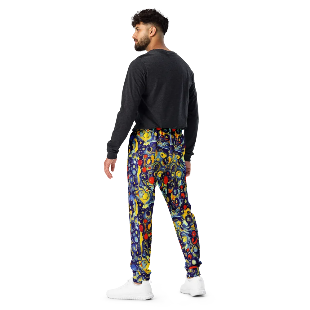 Dynamic Doodles on Men's Joggers — Back