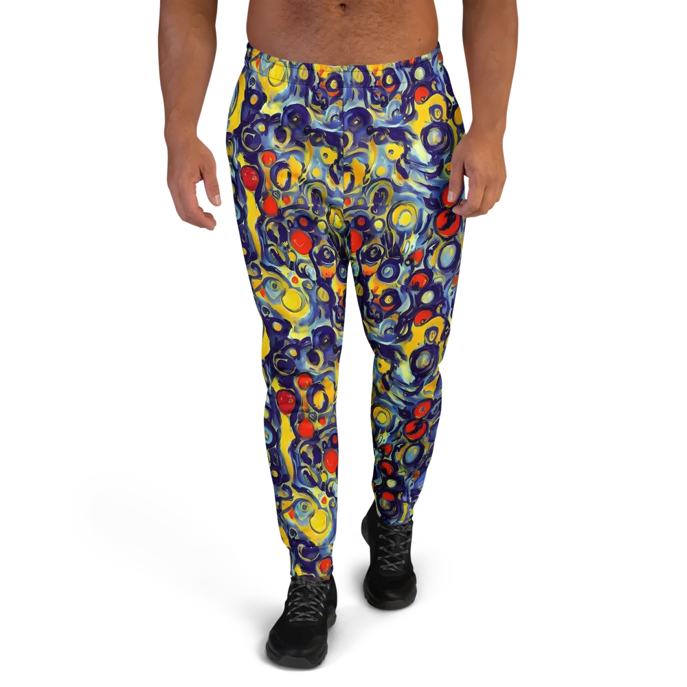 Dynamic Doodles on Men's Joggers — Front