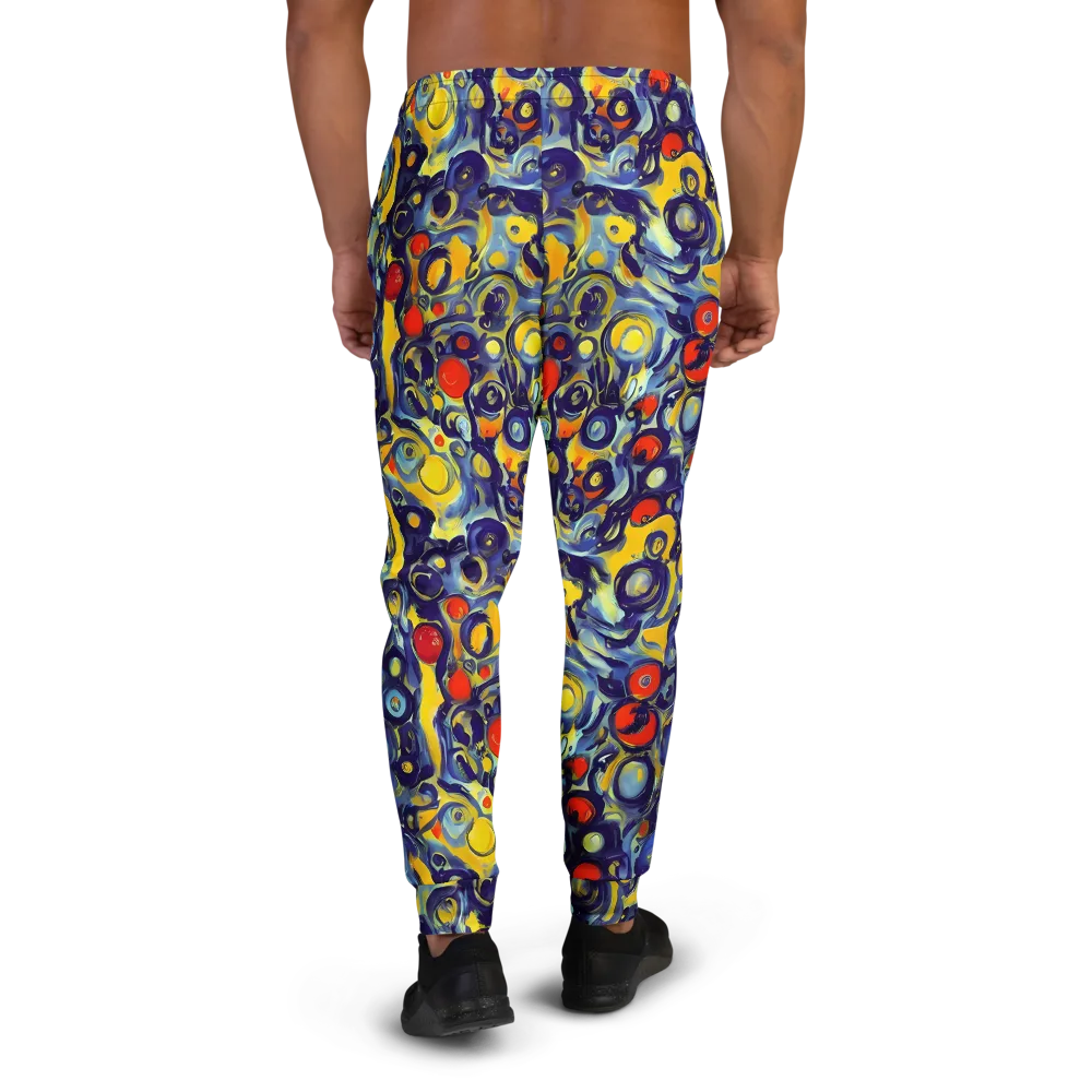Dynamic Doodles on Men's Joggers — Back