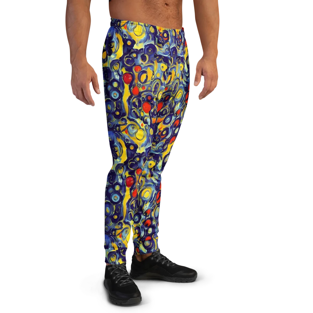 Dynamic Doodles on Men's Joggers — Right