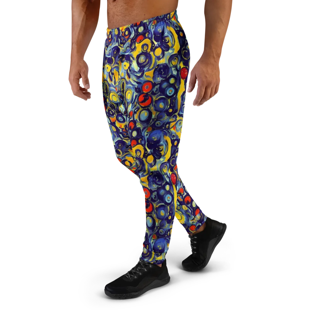Dynamic Doodles on Men's Joggers — Left