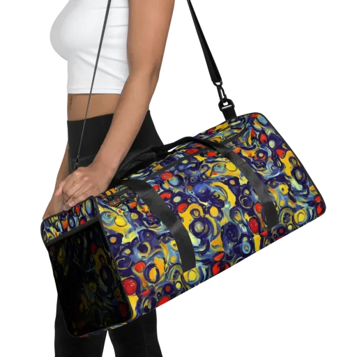 Dynamic Doodles on a Duffle Bag