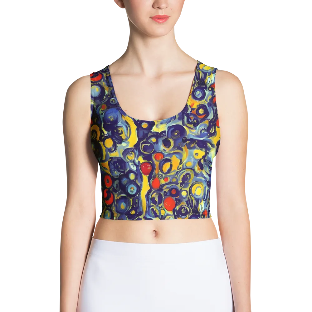 Dynamic Doodles on Crop Top — Front