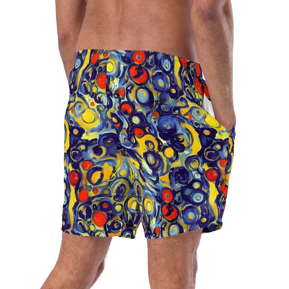 Dynamic Doodles on Swim Trunks — Right Back
