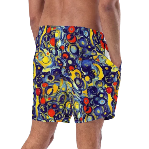Dynamic Doodles on a Swim Trunks