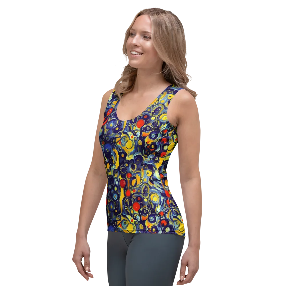 Dynamic Doodles on Women's Tank Top — Left Front