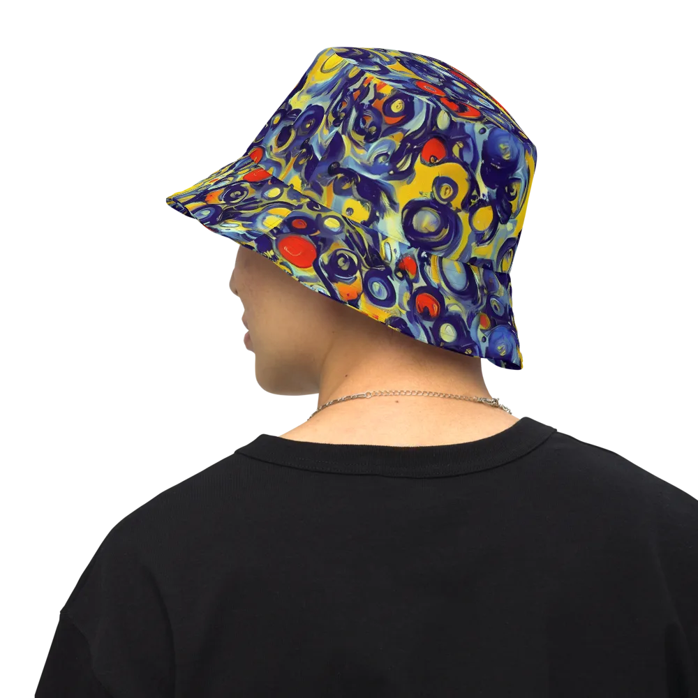 Dynamic Doodles on Reversible Bucket Hat — Back Inside
