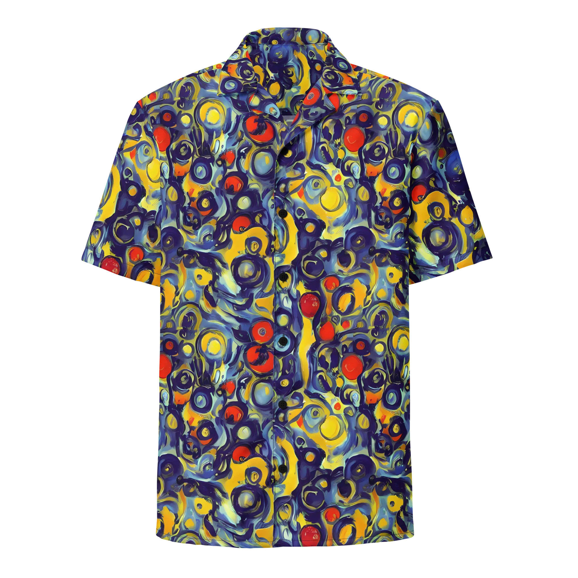 Dynamic Doodles on Button Shirt — Front