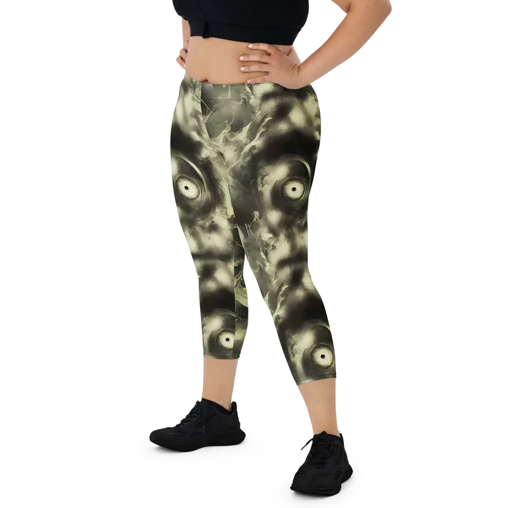 Biomech Whirl on Capri Leggings — Front