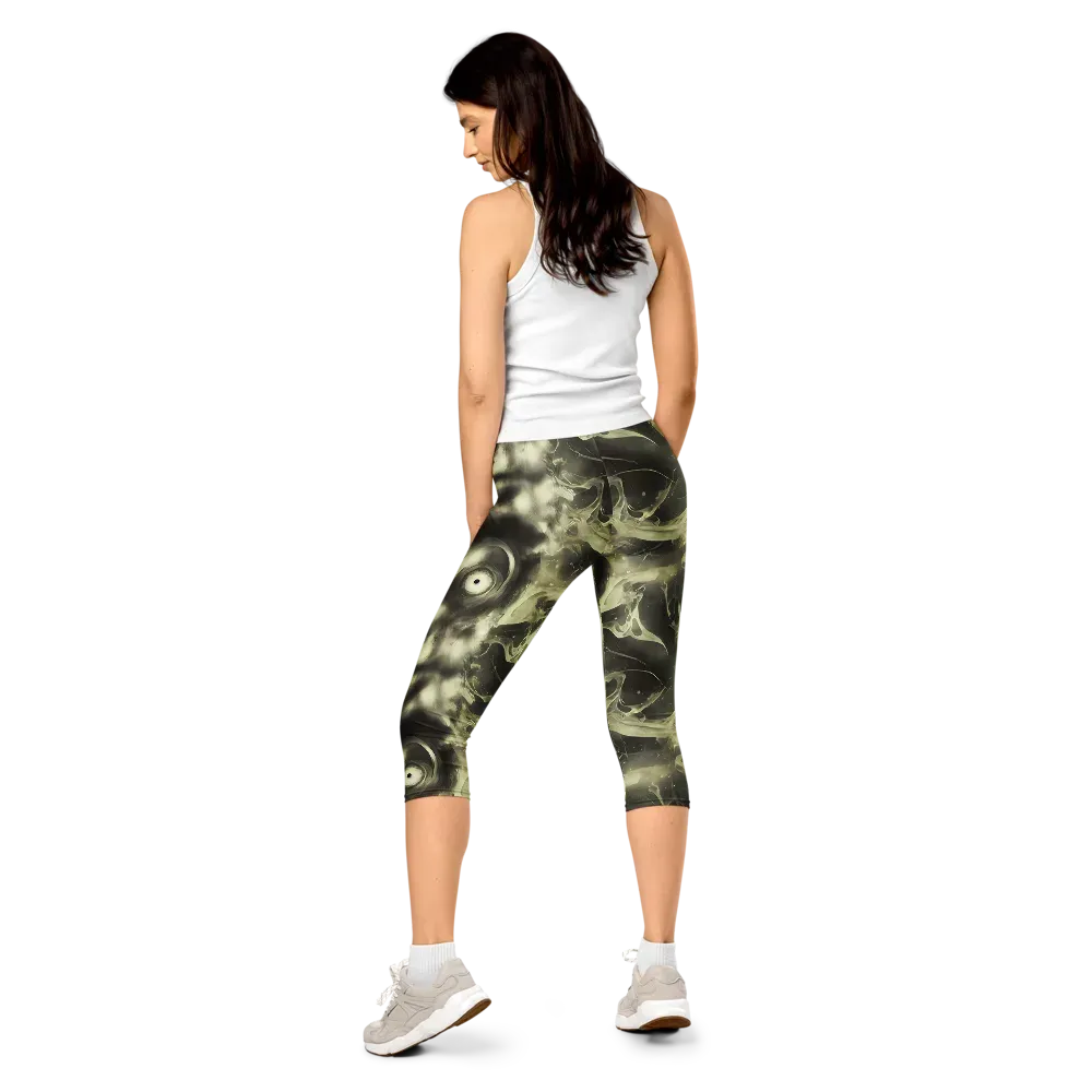 Biomech Whirl on Capri Leggings — Back
