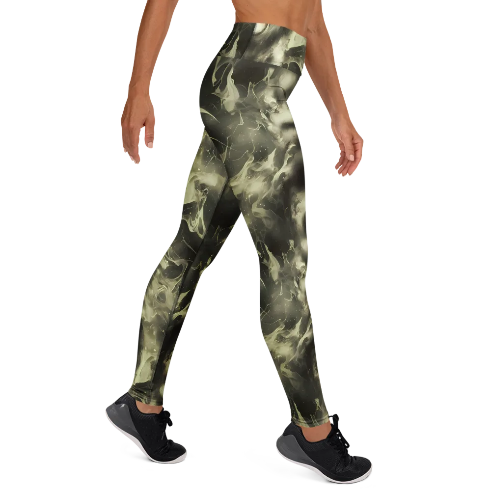 Biomech Whirl on Yoga Leggings — Right