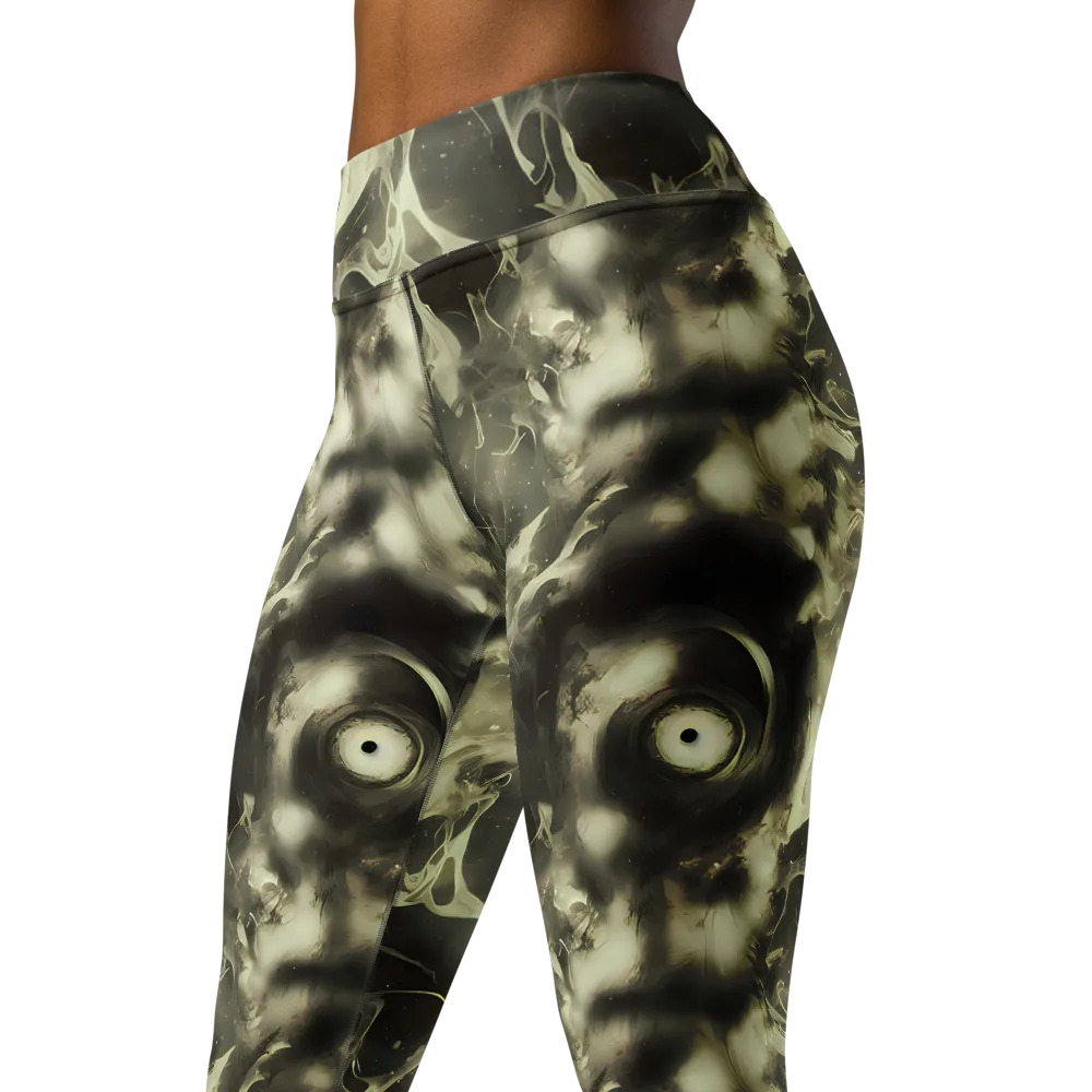 Biomech Whirl on Yoga Leggings — Left Front