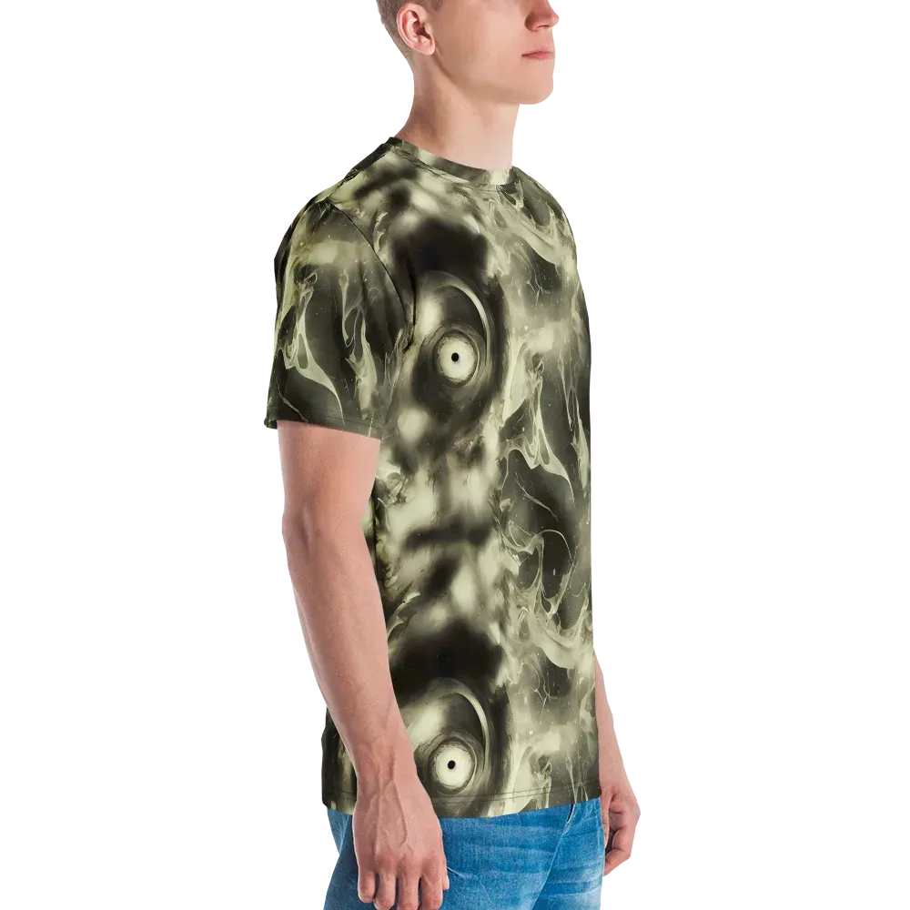 Biomech Whirl on Men's Crew Neck T-Shirt — Right