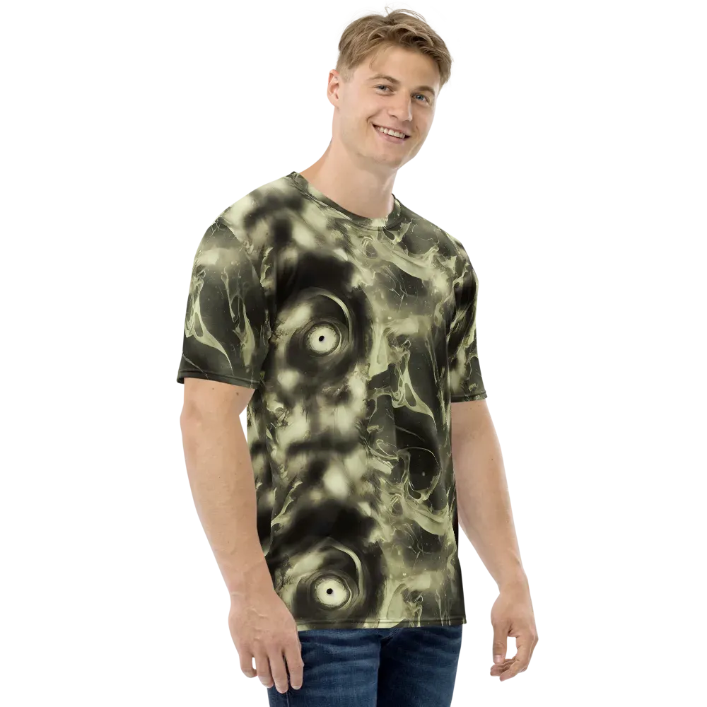 Biomech Whirl on Men's Crew Neck T-Shirt — Right