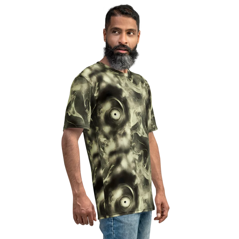 Biomech Whirl on Men's Crew Neck T-Shirt — Right