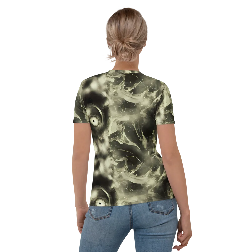 Biomech Whirl on Women's Crew Neck T-Shirt — Back