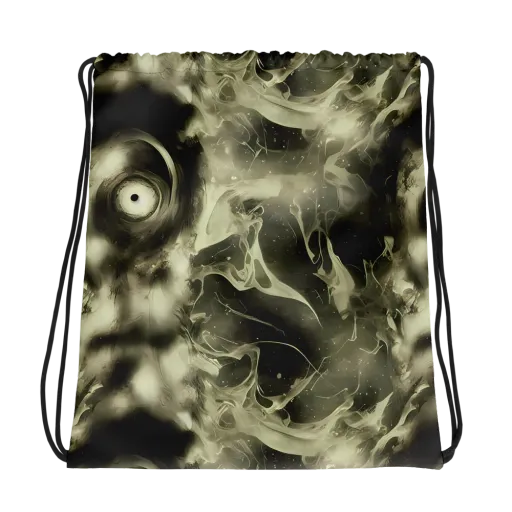 Biomech Whirl on a Drawstring Bag