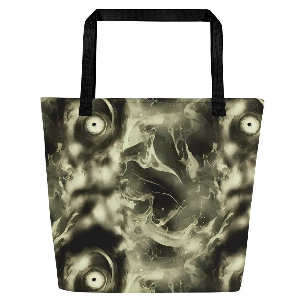 Biomech Whirl on Large Tote Bag W/ Pocket — Front