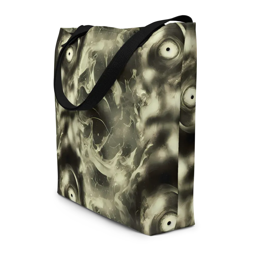 Biomech Whirl on Large Tote Bag W/ Pocket — Front