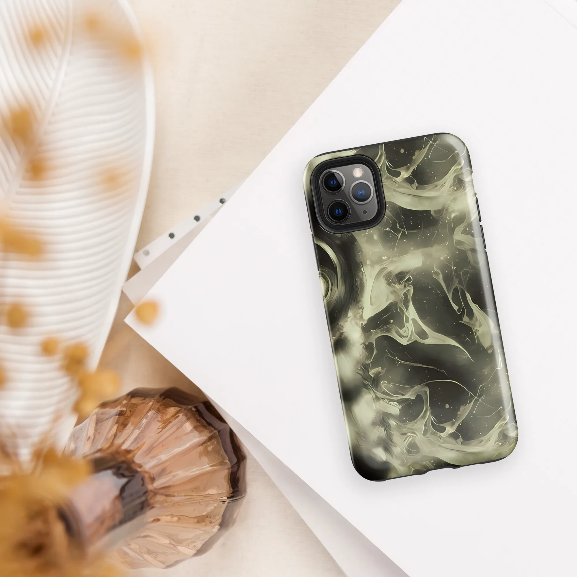 Biomech Whirl on Tough Case for iPhone® — Front