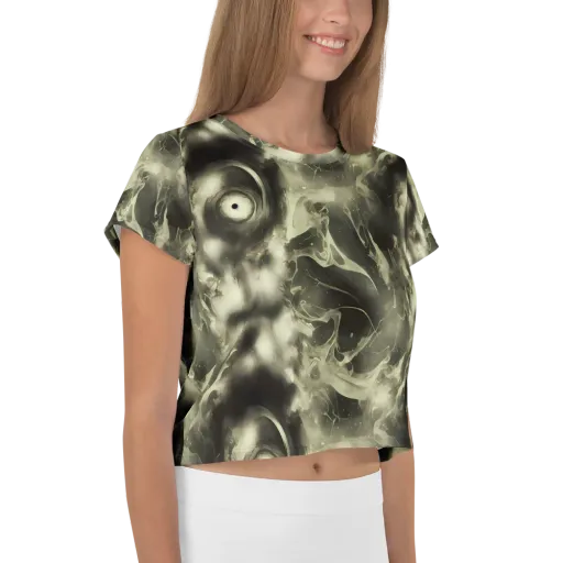 Biomech Whirl on a Crop Tee