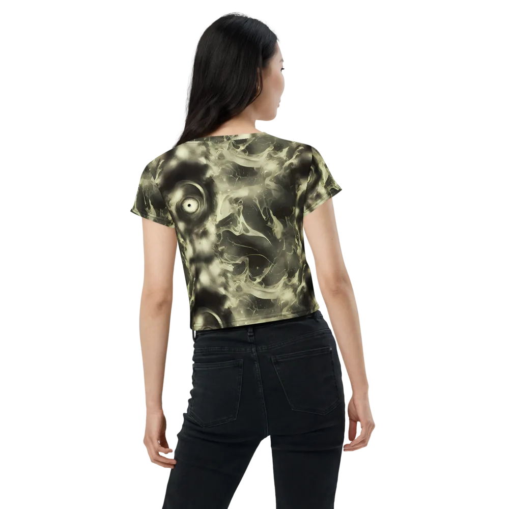 Biomech Whirl on Crop Tee — Back