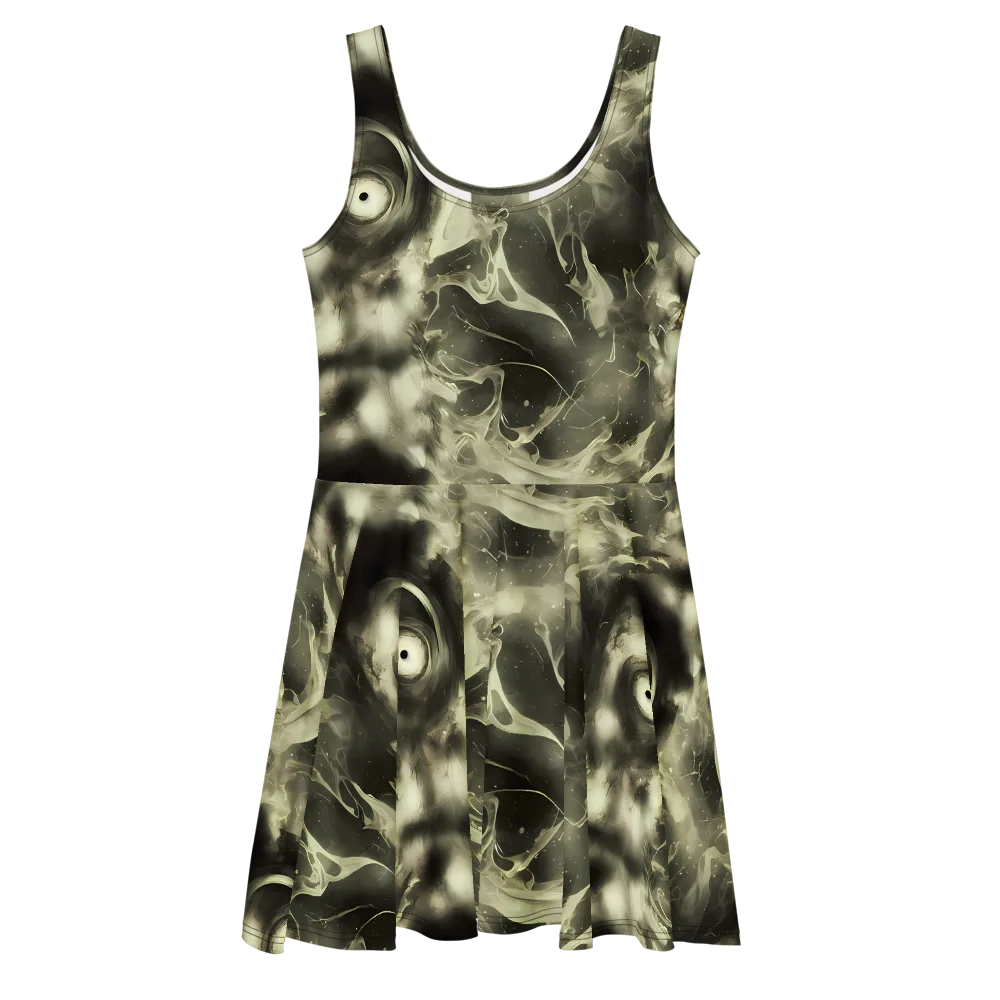 Biomech Whirl on Skater Dress — Front