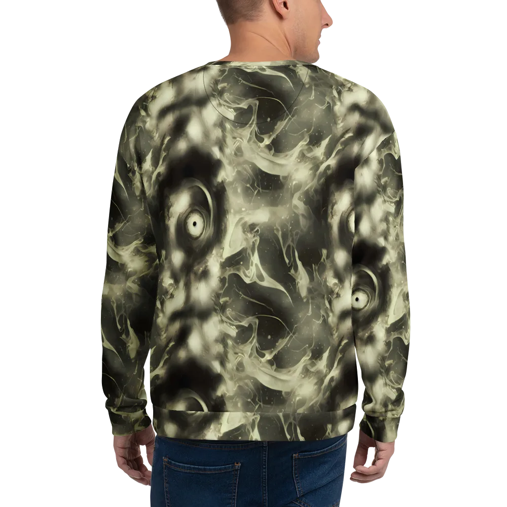 Biomech Whirl on Sweatshirt — Back