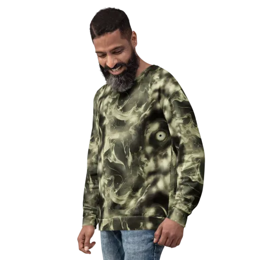 Biomech Whirl on a Sweatshirt